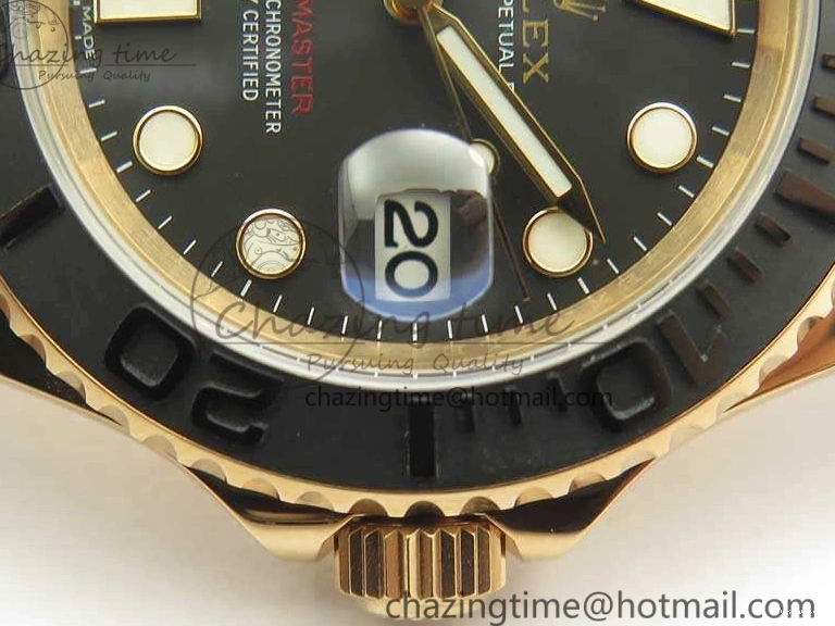 ARF Rubber Yacht-Master 116655 Ceramic 1:1 SH3135 On Edition Bezel Strap Oysterflex Best 0520